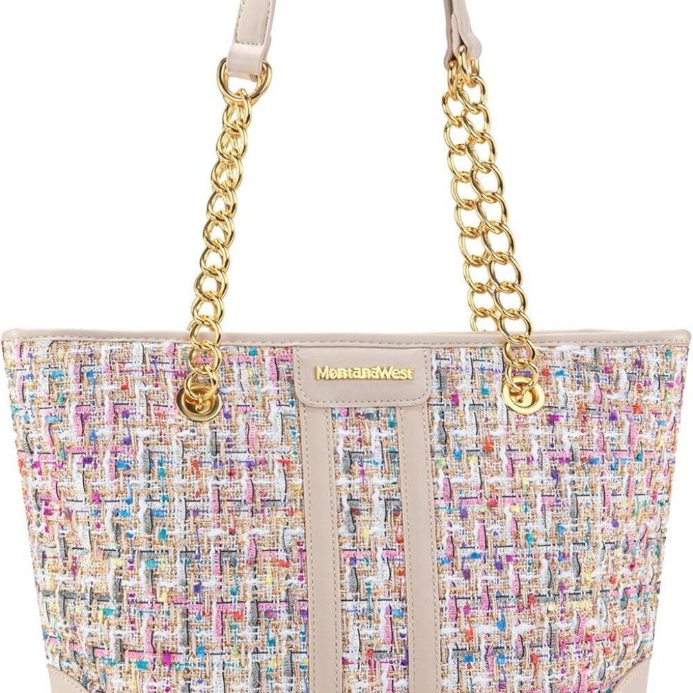 Medium Tote Bag For Women Quilted Chain Handbags Shoulder Purse